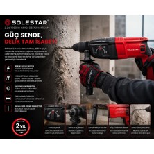 Solestar Kırıcı Delici Matkap Kırmızı 2.26 1000 W
