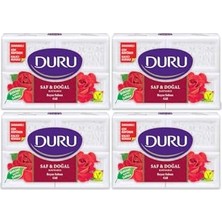 Saf & Doğal Kaynaklı Gül 16 Adet Beyaz Kalıp Sabun 4X600 G