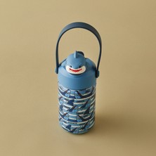 Karaca Duosip Shark Çocuk Pipetli Köpek Balığı Tasarımlı Okul Su Matarası Termos 350 ml