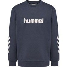 Hummel Reg Logo Çocuk Mavi Sweatshirt