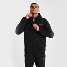 Hummel Tech Fleece Regular Erkek Siyah Kapüşonlu Ceket