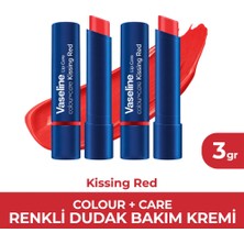 Vaseline Colour Care Renkli Dudak Bakım Kremi Kissing Red x 2 Adet