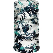 Extreme Dijital Desing Seamless +Uv Mavi Renkli Desenli Boyunluk Bandana Buff Saç Bandı Maske Balaklava Toka