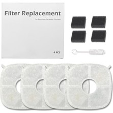 Filtre, WF013 Otomatik Seramik Kedi Su Sebili Için Seti (4 Adet)