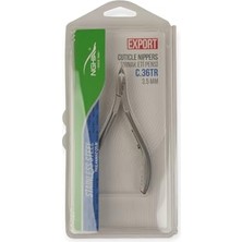 C-36 Profesyonel Tırnak Eti Pensi 3.5 Mm, Gri Kaplamalı Paslanmaz Çelik Kütikül Makası, Tek Yaylı Manikür Aleti