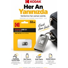 Kodak K903 32GB USB 3.1 Mini Metal Flash Bellek Kompakt Taşınabilir USB Bellek