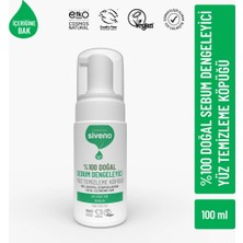 Siveno %100 Doğal Yüz Temizleme Köpüğü Yağlı Ciltler İçin Makyaj Siyah Nokta Sivilce Vegan 100 ml