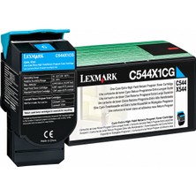 Lexmark C544X1CG Ekstra Yüksek Kapasiteli Mavi Toner