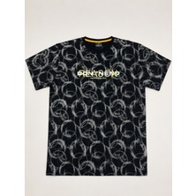 Annex Büyük Beden Spor Desenli Pamuklu Erkek Tshirt