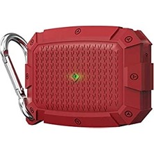 11298 Apple Airpods Pro ile Uyumlu Kılıf, Airbag 10 Silikon, Kırmızı