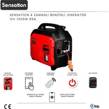 Sensation 24 Volt Dc 4 Zamanlı Jeneratör (1800W 62A) Otomatik Akü Şarj Özellikli (Karavan,tekne)