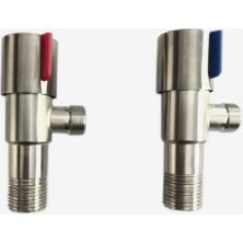 Gözeksu 1 Ara Musluk Klozet Taharet Musluğu Paslanmaz Inox Lavabo Ara Musluğu