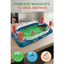 Farbu Oyuncak Skor Tablolu ve Kontrol Kollu Mini Futbol Arenası 23 Parçalı Masaüstü Futbol Oyunu