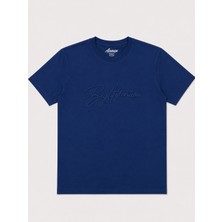 Annex Büyük Beden Nakışlı Pike Kumaş Erkek Tshirt