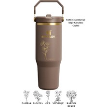 Stanley The Iceflow Flip Straw Pipetli Termos 0,89 L Özel Isimli Kişiselleştirilebilir Hediye