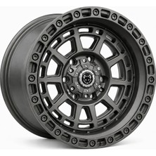 Black Wolf 2058 17X10 6X139.7 Et-15 Matte Grey