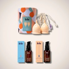 İrie Menstrüel Kap 2li Paket Menstrual Cup Regl Kabı Adet Kabı Small Small Nude Adet Kabı Temizleme Intim Kayganlaştırıcı