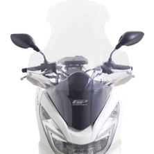 Gp Kompozit Honda Pcx 125 / 150 2014-2017 Uyumlu Elcikli Ön Cam Şeffaf 77 cm