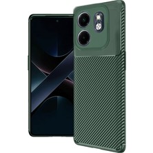 Uryport Infinix Hot 50I 4g Kılıf Auto Focus Karbon Kapak - Koyu Yeşil