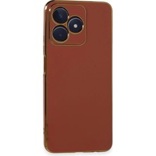 Uryport Realme C53 Kılıf Volet Silikon - Kırmızı
