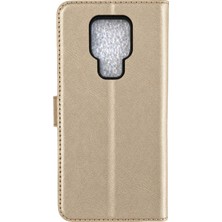 Uryport General Mobile GM20 Trend S Plus Kapaklı Telefon Kılıf - Gold