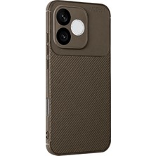 Uryport Huawei Honor 600 Lite Auto Focus Karbon Kapak - Kahverengi