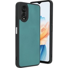 Uryport Oppo A38 Kılıf Aras Deri Kapak - Açık Yeşil