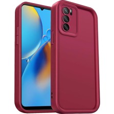 Uryport Oppo A16 Kılıf Viera Silikon - Bordo