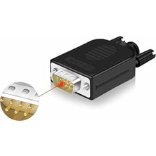 Kutulu Db9 Erkek Konnektör, 9 Pin D-Sub Seri Port Terminal Adaptörü, RS232 RS485