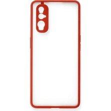 Uryport Oppo Find X2 Kılıf Montreal Silikon Kapak - Kırmızı