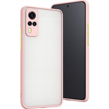 Uryport Vivo Y53S Kılıf Montreal Silikon Kapak - Pembe