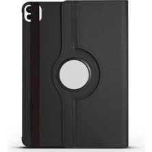 iPad Pro 11 2024 Uyumlu Siyah Döner Standlı Tablet Kılıfı