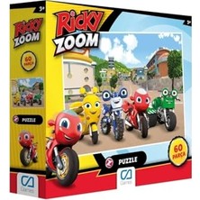 Ricky Zoom Lisanslı 60 Parça 34X24 cm Çocuk Puzzle Yapboz Serisi