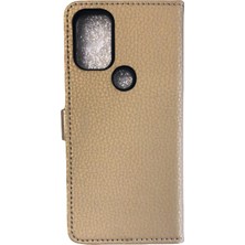 Uryport General Mobile GM21 Pro Trend S Plus Kapaklı Telefon Kılıf - Gold