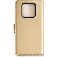 Uryport Tecno Camon 16 Prime Trend S Plus Kapaklı Kılıf - Gold