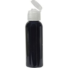 1 Adet 100 ml Filtop Kapaklı Dökme Siyah Pet Şişe