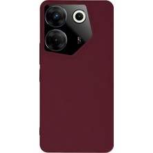 Uryport Tecno Camon 20 Pro 5g Kılıf First Silikon - Bordo