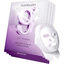 No.9+ Nad+ Bio Lifting Full Face Mask 4'lü, Peptid ve Kolajenli Iki Parçalı Yüz Şekillendirici Maske