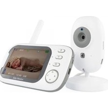 3,5 Inç Video Vox Modlu Bebek Monitörü Gece Görüş Interkom Fonksiyonu 8 Ninili Oda Sıcaklığı