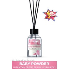 Bebek Pudrası Çubuklu Oda Kokusu Bambu Kokusu Baby Powder Reed Diffuser 50 ml