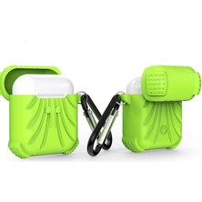 Apple Airpods 1./2. Nesil ile Uyumlu Silikon Airbag Kılıf 01 Yeşil