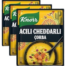 4 Kişilik Acılı Cheddar Çorbası, 74G, 3 Paket