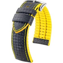 Saat, 20 Mm-22 Mm-24 mm Premium Deri Silikon Kordonu Kayışı LS35-CRB-3