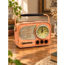 Mnk Home Dekoratif Metal Radyo Saat ve Kumbara