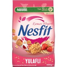 Nesfit Kırmızı Meyveli Tam Tahıl ve Pirinç Gevreği, 400 G