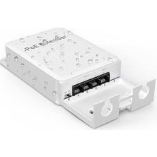 4 Port Dış Mekan Poe Genişletici, 1'i 3 Arada Çıkış, Ieee 802.3AF/AT, Mini 4 Kanal Poe Tekrarlayıcı, IP66 Su Geçirmez, 250 M (Toplam 350 M)