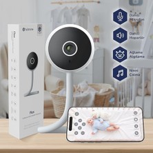 Flex Wi-Fi Akıllı Bebek Kamerası, Ağlama Algılama, Ninni Çalma, Sıcaklık ve Nem Ölçümü, Uzaktan Konuşma
