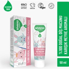 Siveno %100 Doğal Diş Macunu Bebek ve Çocuk İçin Karışık Meyve Aromalı Florürsüz 50 ml