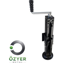 Özyer Metal Özyer Manuel Römork Krikosu 3 Ton Kapasite 60 x 60 Ayarlanabilir Siyah Renkli Sağlam Yapı