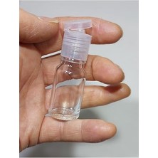 Şişe, 100 Adet Boş Fliptop Şeffaf Kapaklı Kolonya Şişesi Doldurulabilir Cep Cam Parfüm Şişesi 10 ml 8697431793264